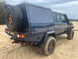 1550mm Tray Mounted Canopy to suit Trig Point Tray for Toyota Landcruiser 79 Series