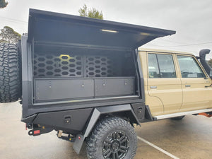 Canopy for Toyota Landcruiser 79 Series Dual Cab with 300mm extended Chassis