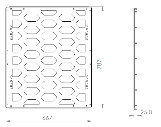 Canopy Internal Divider Panel - Rectangle