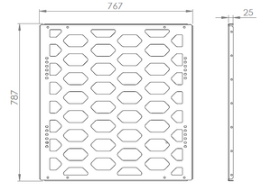 Canopy Internal Divider Panel - Rectangle