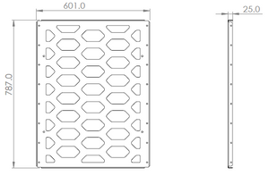 Canopy Internal Divider Panel - Rectangle