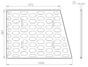 Canopy Internal Divider Panel - Tapered