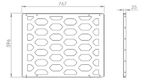 Canopy Internal Divider Panel - Rectangle