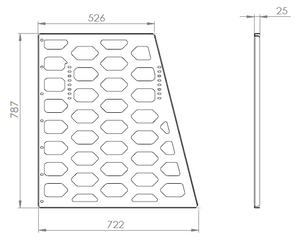 Canopy Internal Divider Panel - Tapered