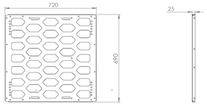 Canopy Internal Divider Panel - Rectangle