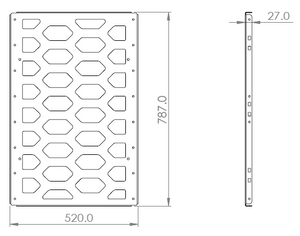 Canopy Internal Divider Panel - Rectangle