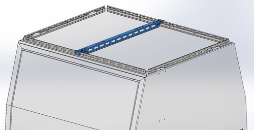 Low profile roof cross rails